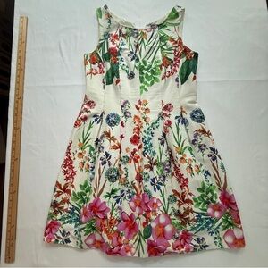 Gabby Style Floral Fit and Flare Sleeveless Dress 8P